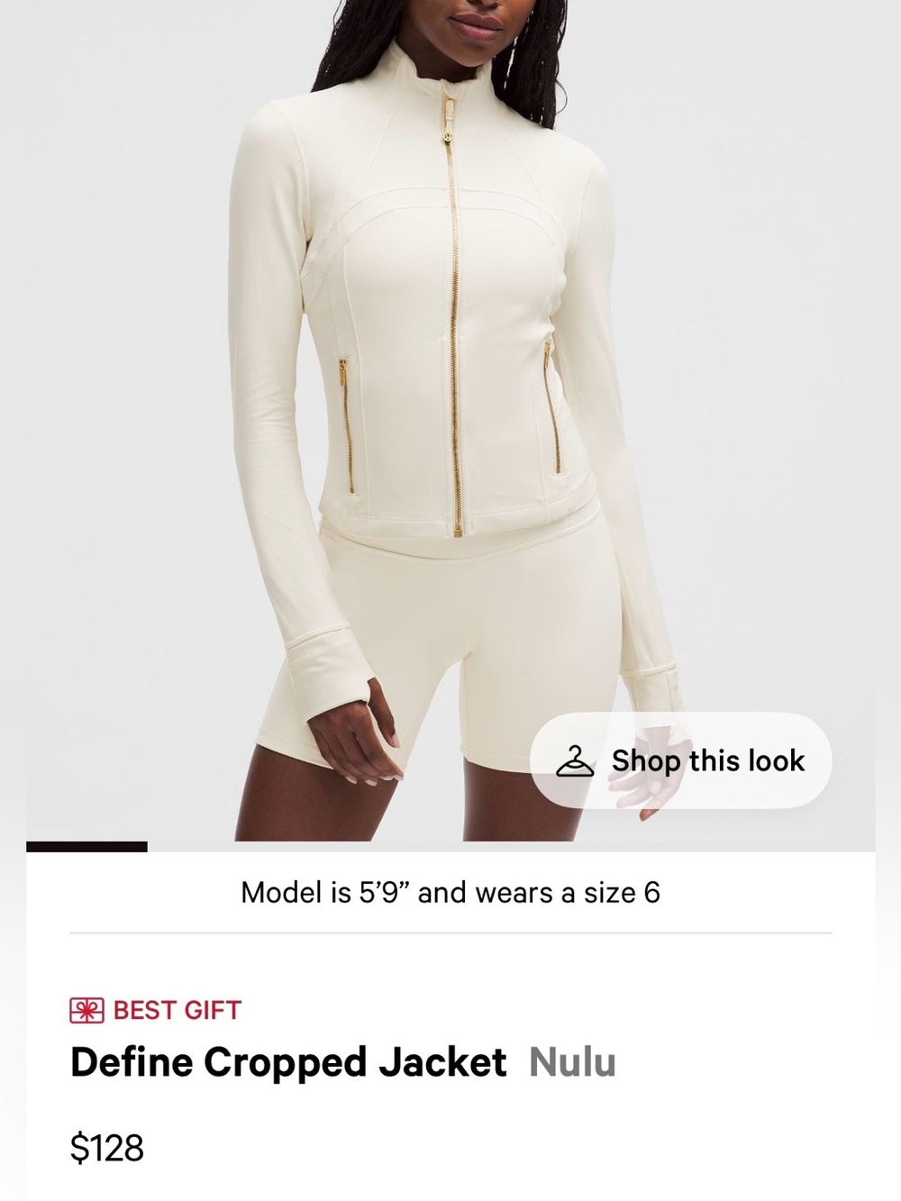 Lululemon Define Cropped jacket 6